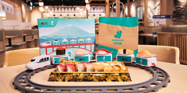 戶戶送聯乘峰寿司推出「迷你壽司列車」